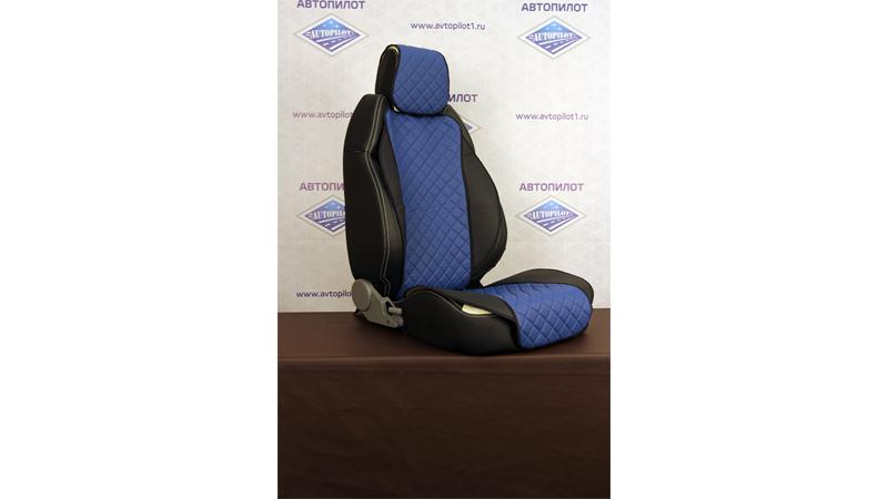 Накидки из Экокожи Ромб - Модель №3 широкое сиденье и спинка (цена за пару)