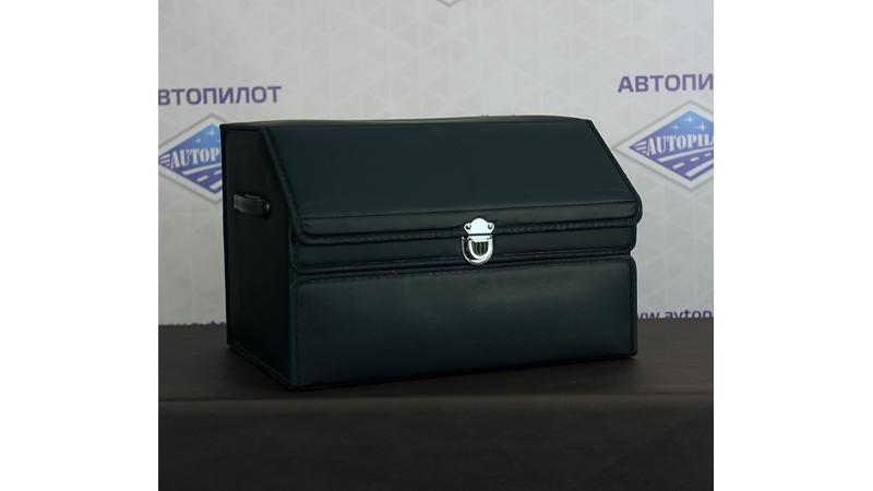 Двухуровневая кожаная сумка-органайзер (размер M - 36x34x50см)