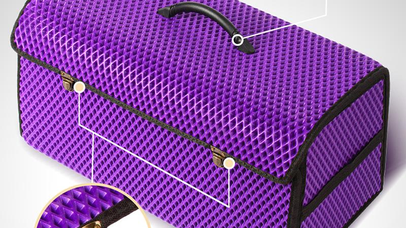 Сумка-органайзер в багажник автомобиля EVA (размер M - 45x25x25см) Фиолетовый
