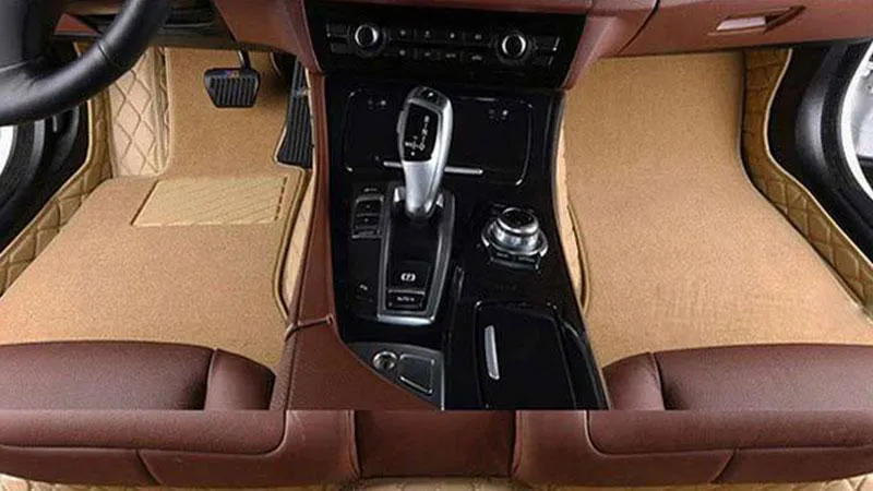 Коврик для TOYOTA LAND CRUZER PRADO 120 2002-2009 (кожа + текстиль)