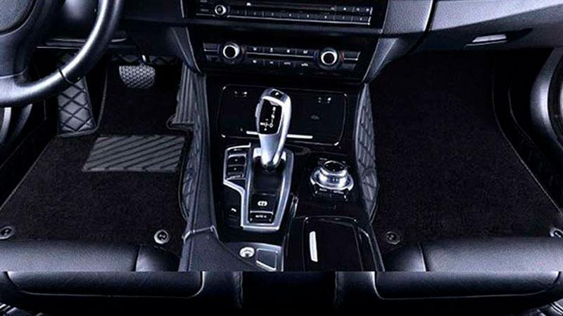 Коврик для BMW 428i c 2014 (кожа + текстиль)