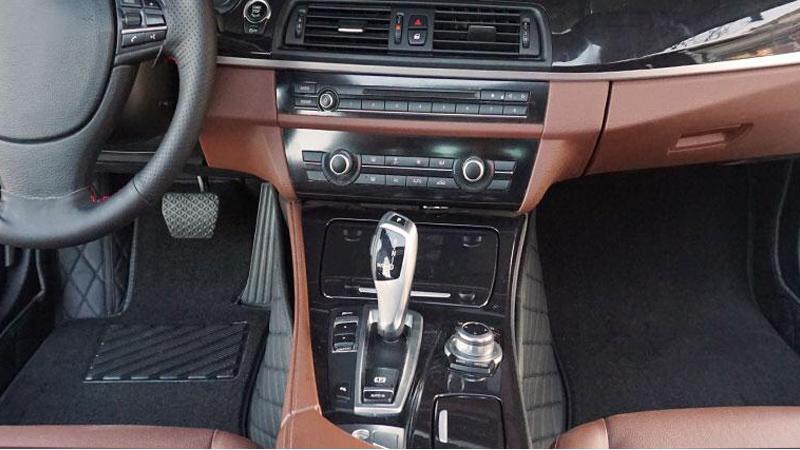 Коврик для BMW 7 LONG V (F01/F02/F04) 2008-2015 (кожа + текстиль) (новый дизайн)