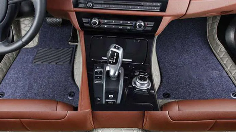 Коврик для TOYOTA HIGHLANDER II (U40) 2007-2013 (кожа + текстиль)