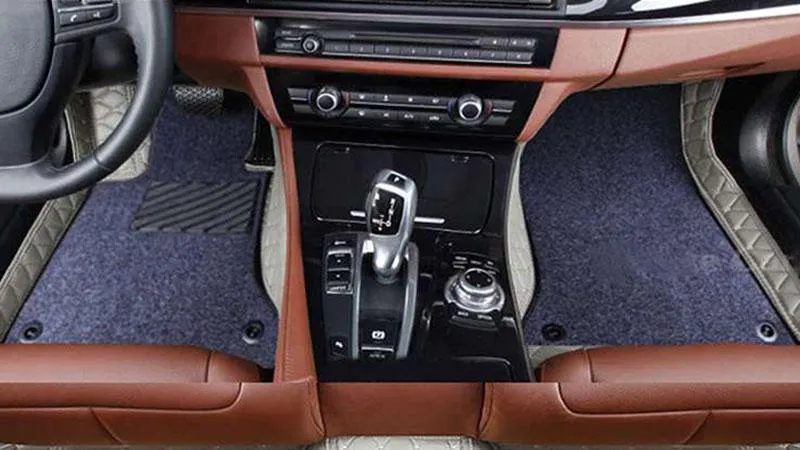 Коврик для MERCEDES Е-КЛАСС W212 2009-2016 (кожа + текстиль)