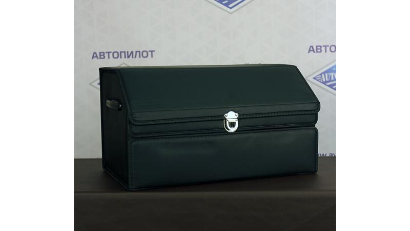Двухуровневая кожаная сумка-органайзер (размер L - 36x34x60см)