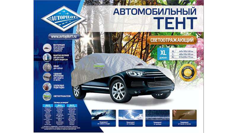 Тент "светоотражающий" для автомобиля Тент "светоотражающий" для автомобиля