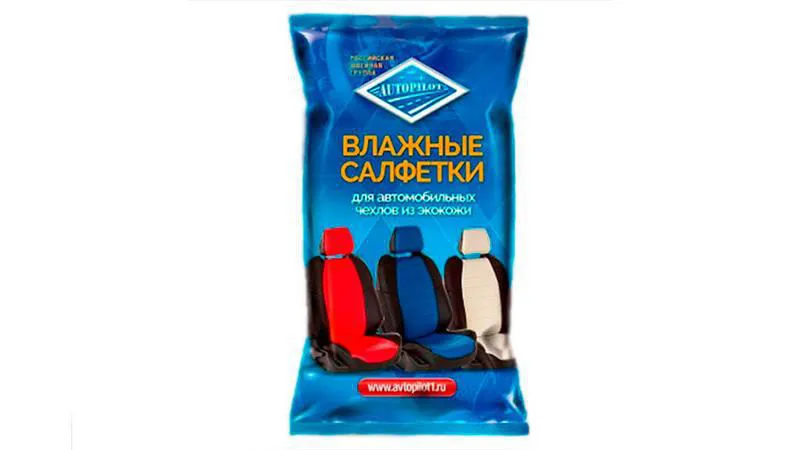 Влажные салфетки для ухода за авточехлами из экокожи Влажные салфетки для ухода за авточехлами из экокожи
